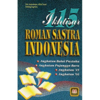 Ikhtisar ROMAN SASTRA INDONESIA